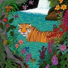 SKILAA Tiger in the River