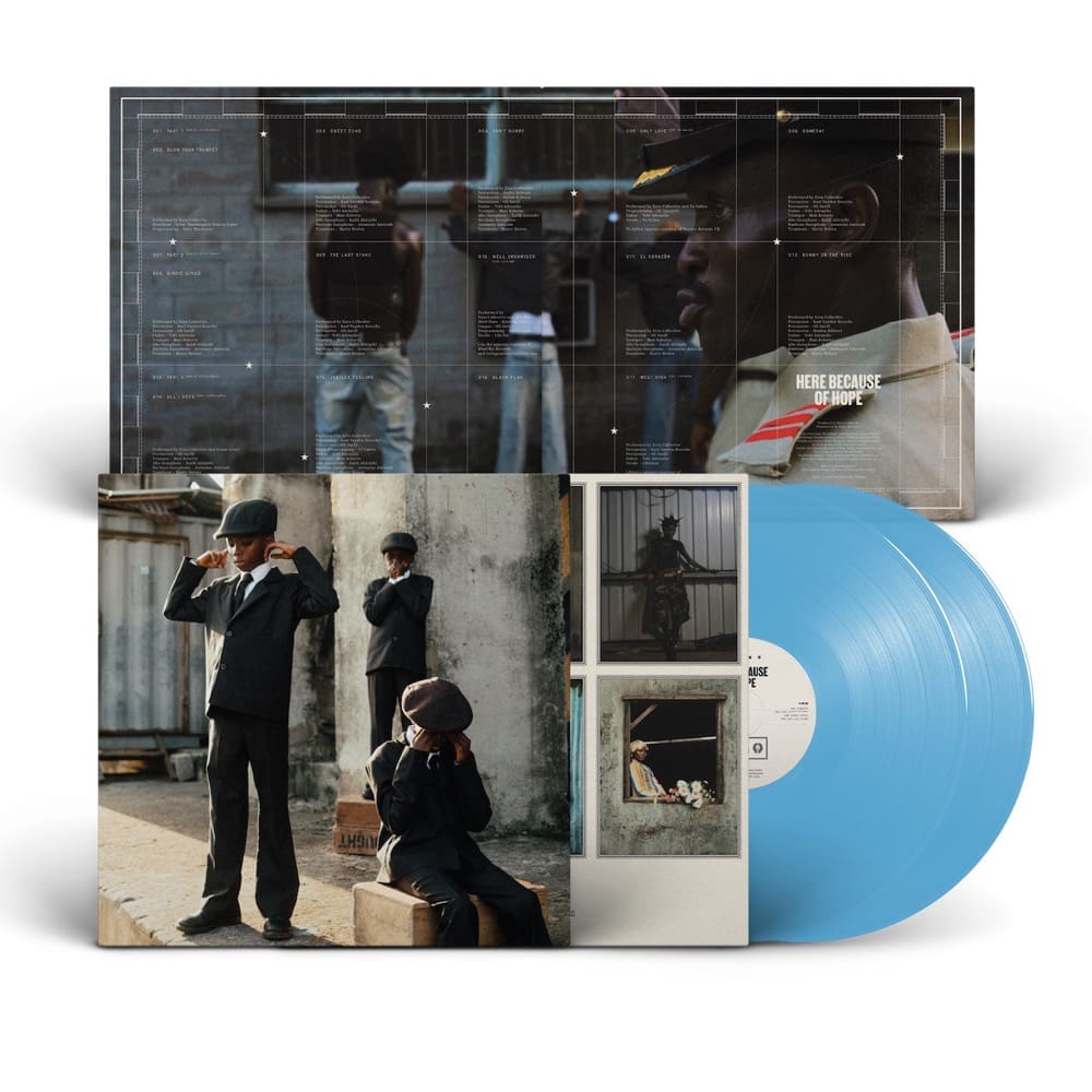 EZRA COLLECTIVE Here Because Of Hope (Transparent Blue) 2LP preorder